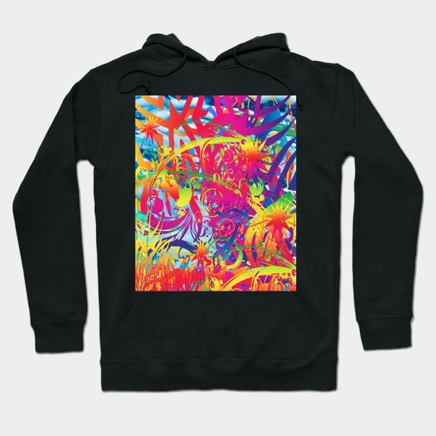 Abstract Magical Garden Hoodie by icarusismartdesigns